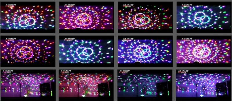 9 цветов MP3 Хрустальный волшебный шар светодиодный светодиодная сценическая