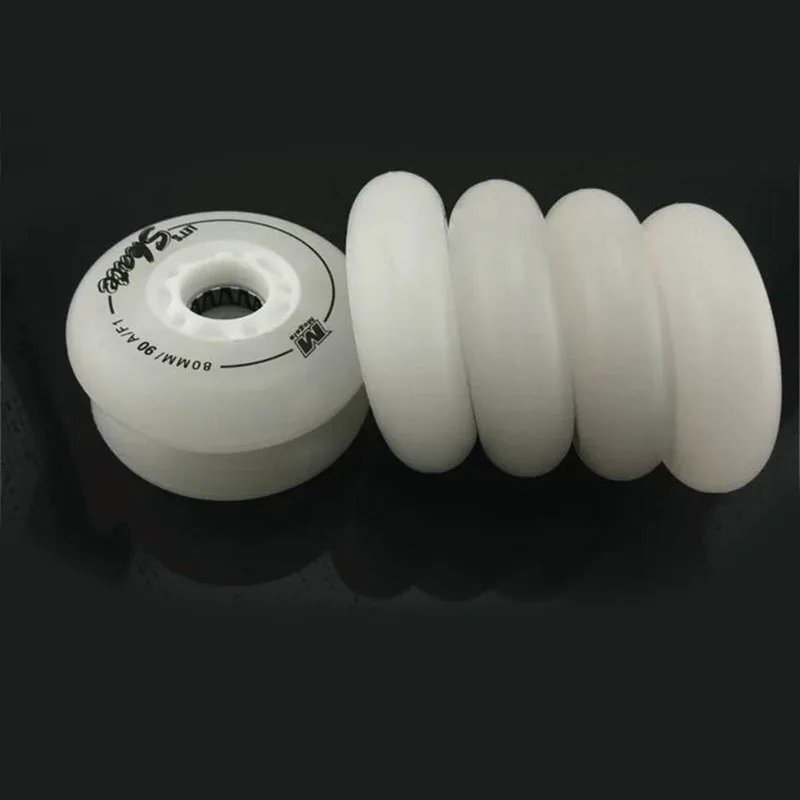 Ролики для роликов светодиодные мигающие ролики роликовых коньков 90A 72/76/80 мм