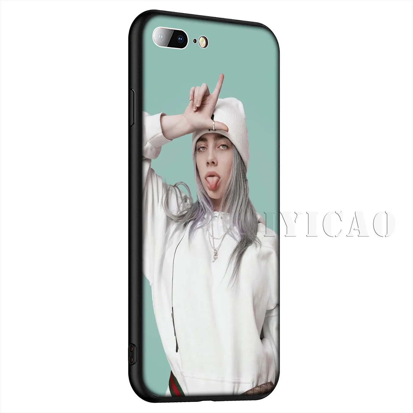 Силиконовый мягкий чехол Billie Eilish 13 для iPhone 11 Pro Max XR X XS 8 7 6 6S Plus 5 5S SE |