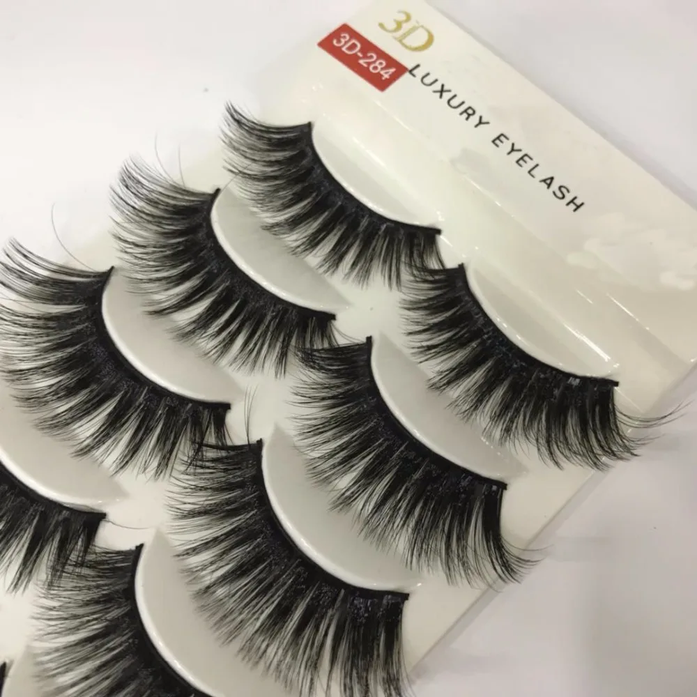 

HBZGTLAD 1 box mink eyelashes natural long 3d false eyelashes 3d mink lashes hand made makeup eyelash extension 1cm-1.5cm