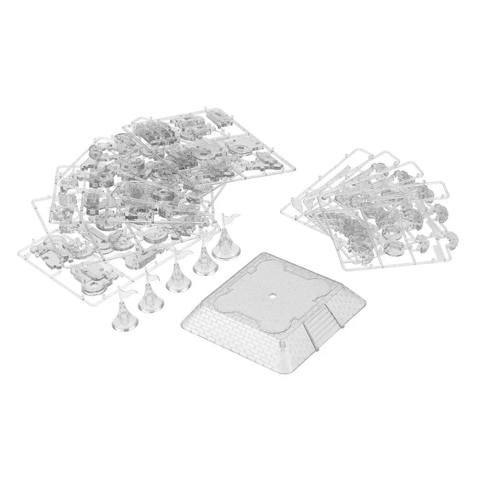 EBOYU(TM) 3D головоломка в сборе хрустальный замок Музыкальная с красивым музыкальным