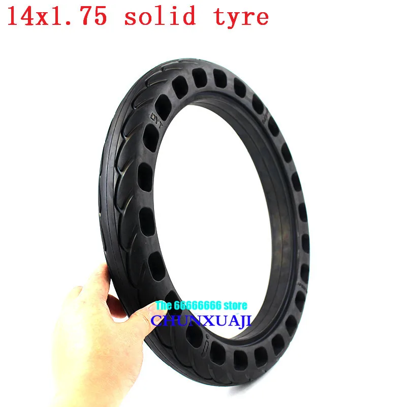 14x1.75 electric bicycle non-inflatable honeycomb solid tire 14*1.75 shock absorption and explosion-proof Electric Car tyre | Автомобили и