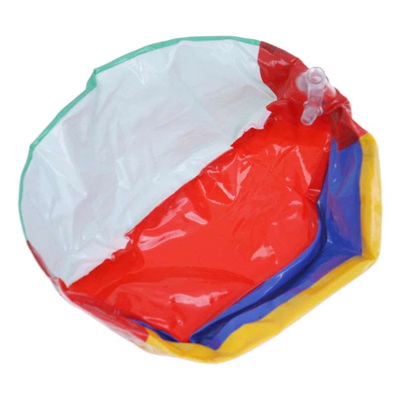 

15CM Rainbow-Color Inflatable Beach Ball PVC Water Balloons Rainbow-Color Balls Summer Outdoor Beach Swimming Toys =