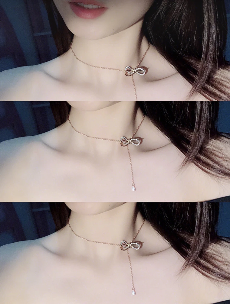 YUN RUO розовое золото и серебро Цвет креативный Хрустальный бант регулируемая