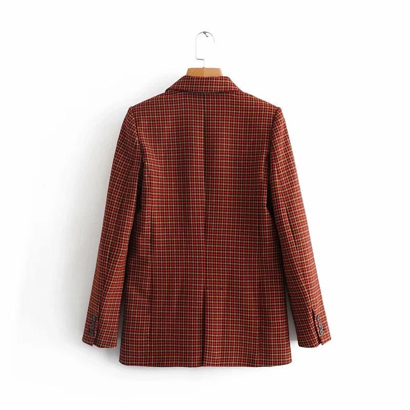 2019 осенние женские деловые модные брючные костюмы пиджак и брюки топы клетчатые