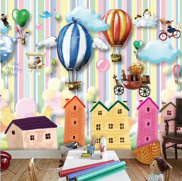 

Kids Bedroom Carton Murals Large 3D Mural for Living Room Bedroom Home Wall Decor Art Wallpapers Customized