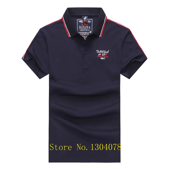 5952-DARKBLUE Лето, мужские футболки, camisetas hombre, 3D буквы, вышивка, бренд Tace& Shark, футболка, мужская повседневная футболка, homme, футболки - Цвет: 5952-DARKBLUE