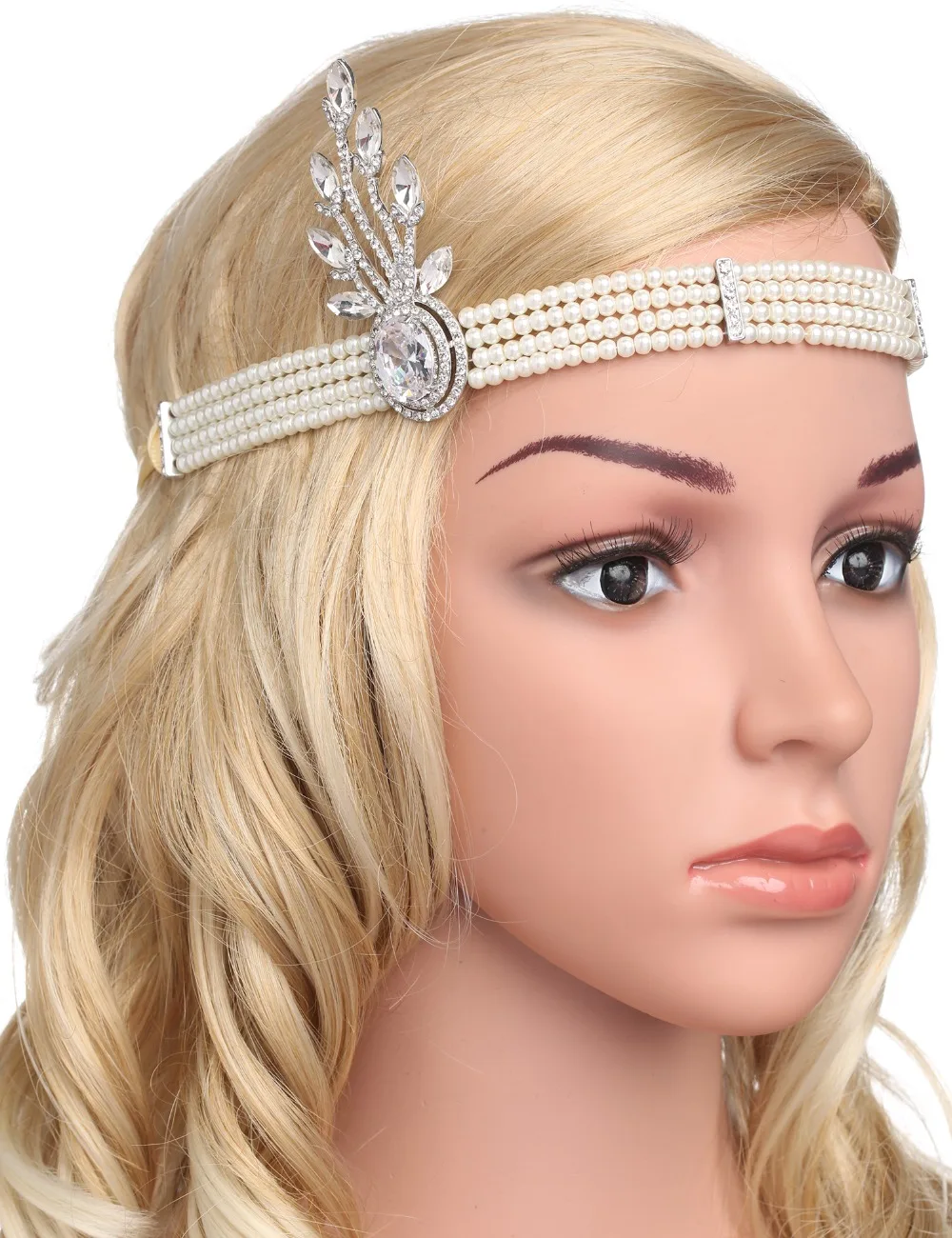 1920-х годов был великим свадебным головным убором жемчужной повязкой на голову с
