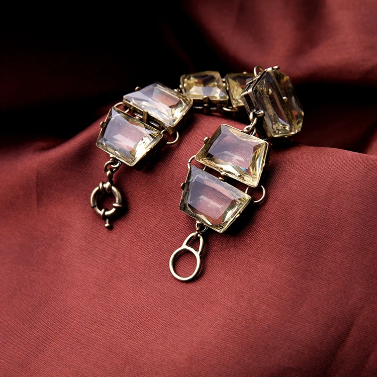 Оптовая цена Благородный античный золотой цвет коричневый браслет | Украшения и