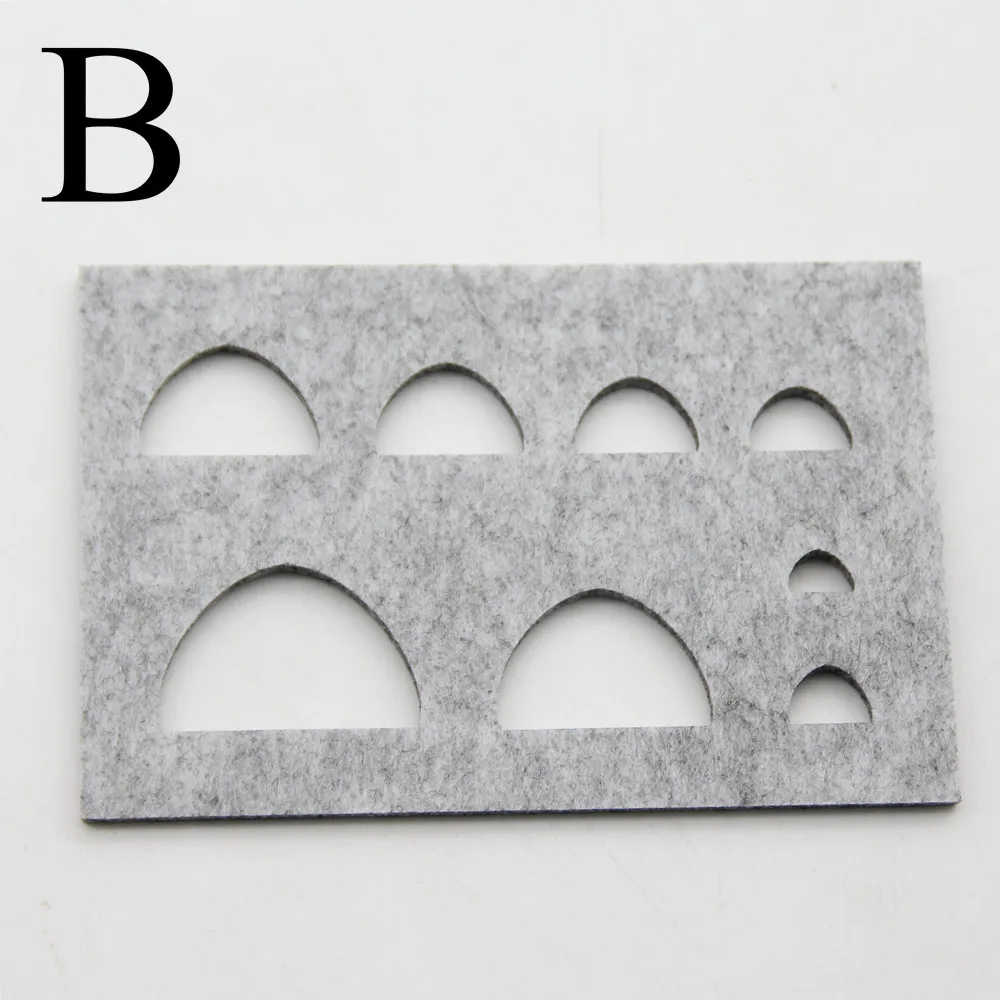 Rectangle B DIY вышивальные формы иглы для валяния шаблон ручной работы Животные Кошки Собаки уши глаза нос ремесло трафарет Аппликация Швейные принадлежности - Цвет: Rectangle B