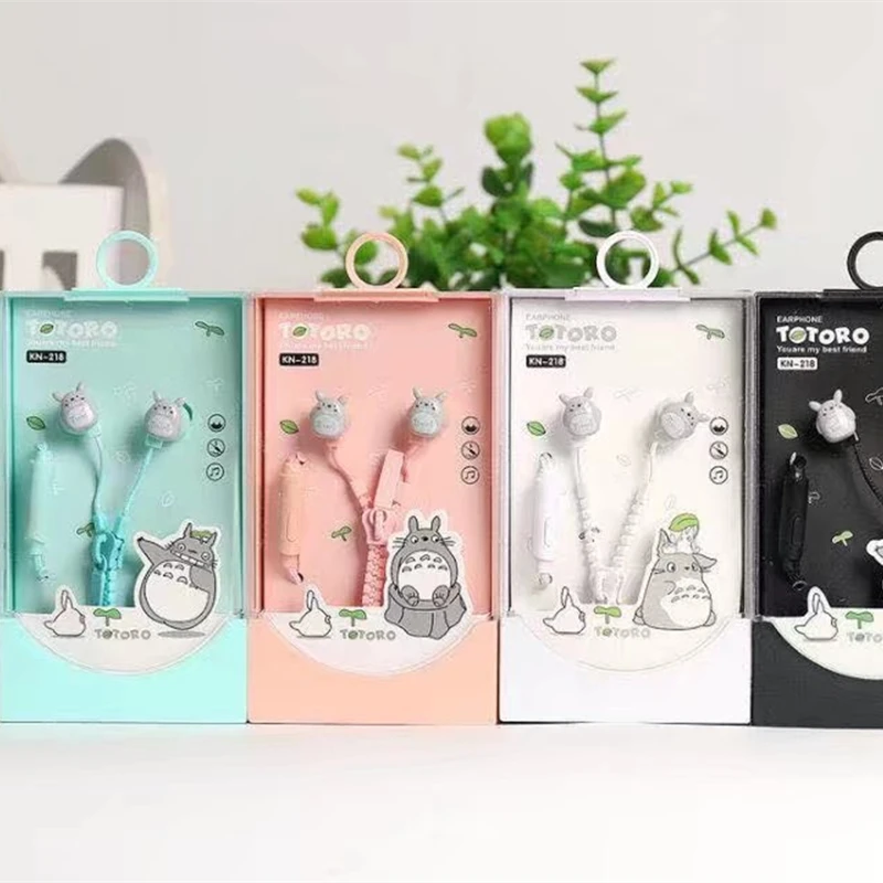Мультяшные 3D наушники вкладыши Totoro на молнии 3 5 мм стерео музыка с микрофоном для