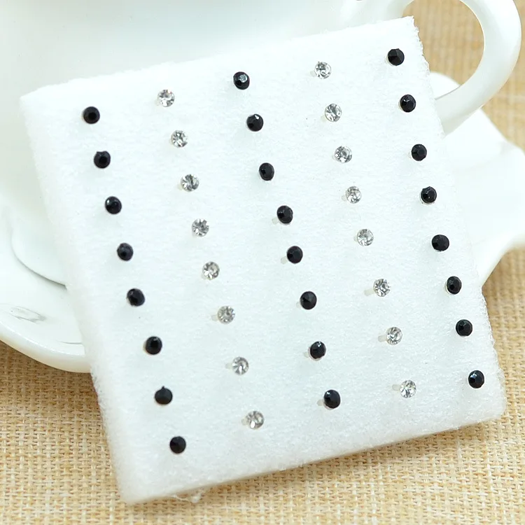 Серьги гвоздики с кристаллами 20 парт/компл. Красочные Модные серьги для женщин