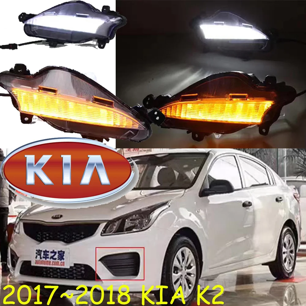 2017 2018 год KIA K2 Дневной светильник rio противотуманная фара Бесплатная доставка!