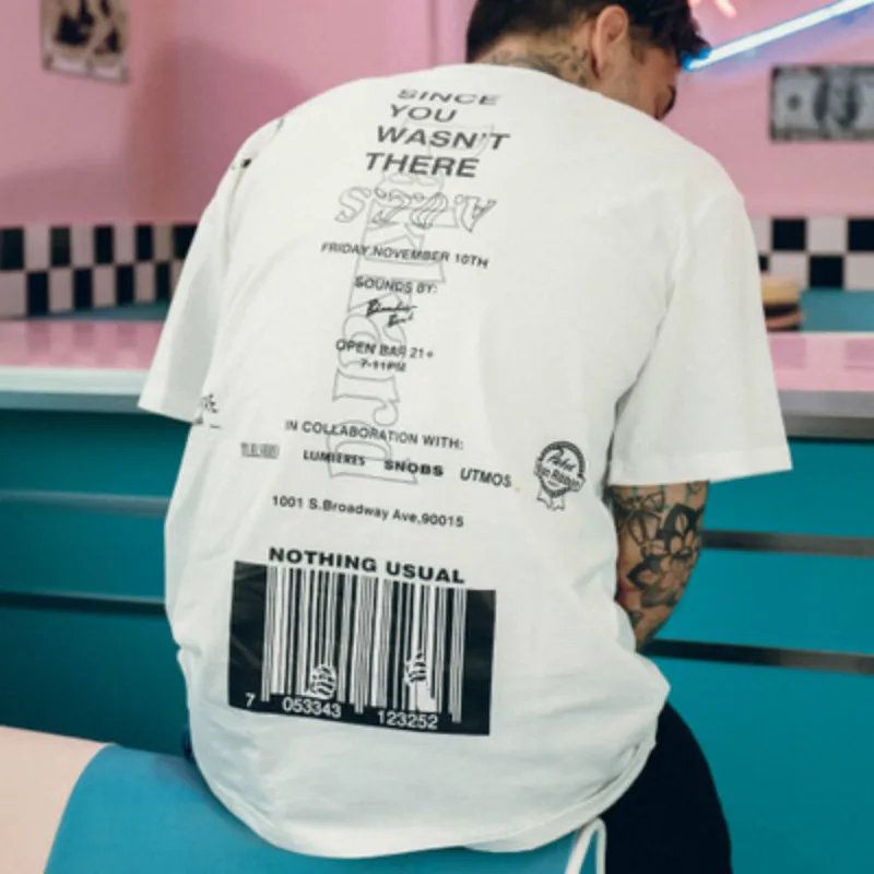 Футболка мужская хлопковая Топы Harajuku японский принтом Off White ривердейл хип хоп 2018