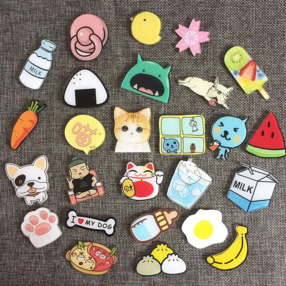 1 шт. милые Мультяшные значки на сумке ткань Kawaii значок bacgets для одежды акриловые значки модные милые игрушки