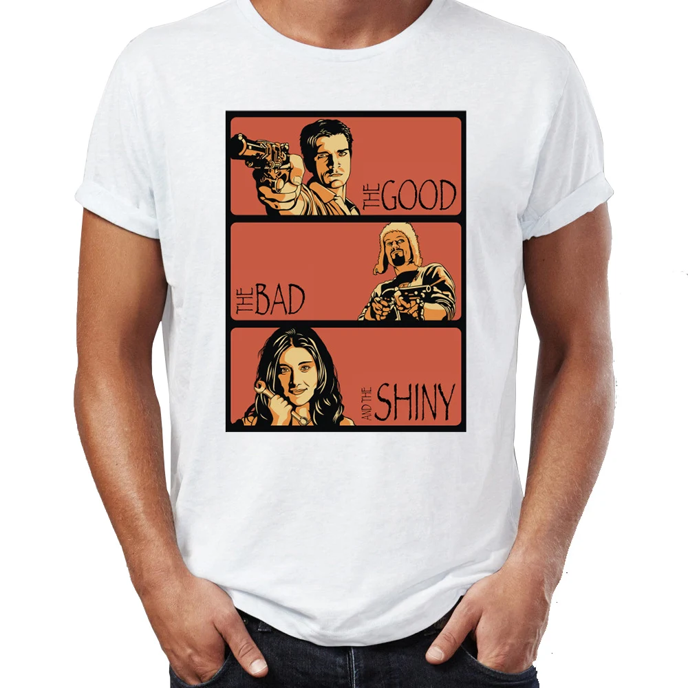 Мужская футболка с надписью Firefly Serenity creams Mal Kaylee Mara Jayne The Good Bad and Shiny Artsy Tee | одежда
