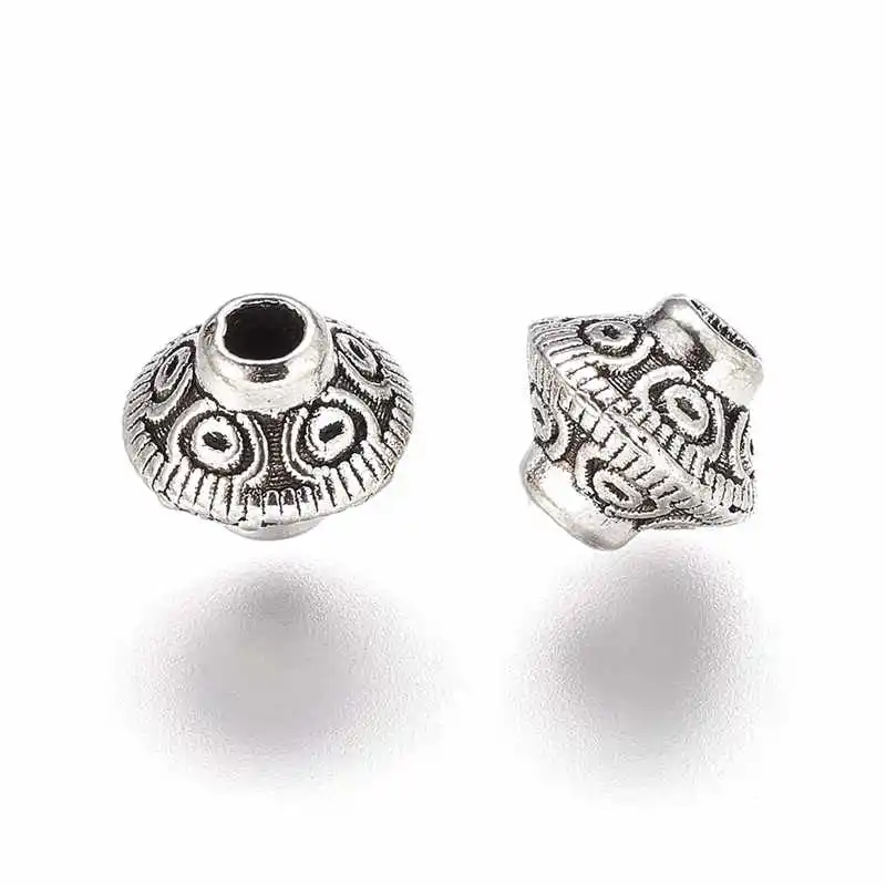 Двухконусные бусины в тибетском стиле 20 шт. аксессуары диаметр около 7 мм Толщина