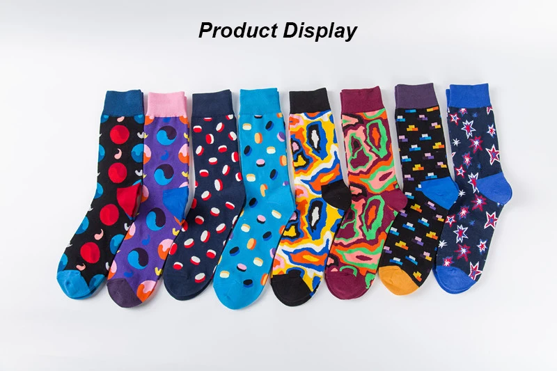 Moda Socmark, Новое поступление, мужские носки s Happy, мужские s, чёсаный хлопок, термальные забавные носки, длинные носки унисекс, повседневные подарочные носки для мужчин
