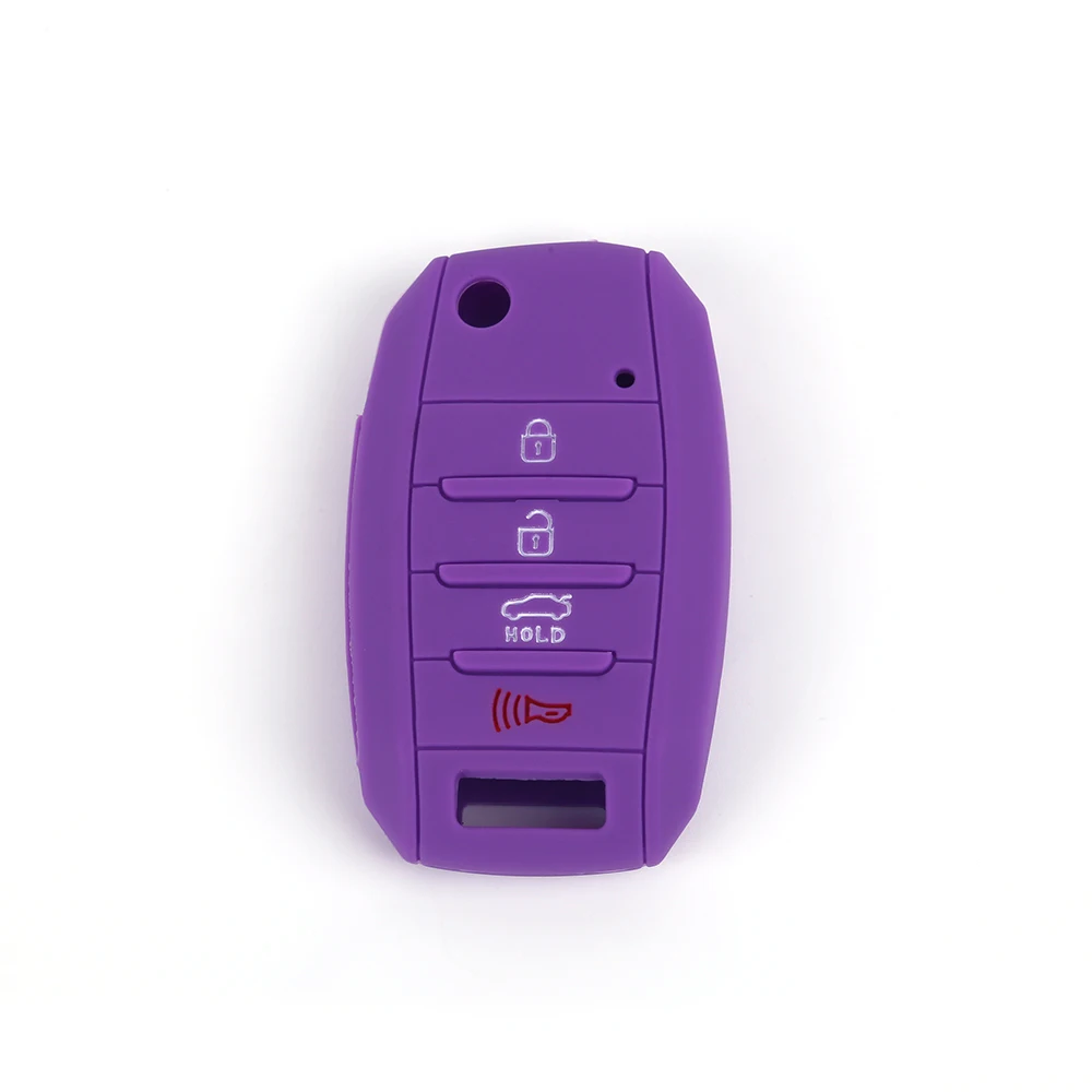 Фабрика напрямую поставляет силиконовые 4 кнопки авто ключ протектор костюмы