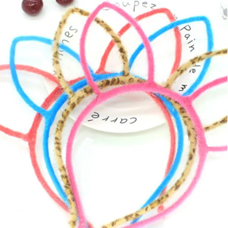 Модная повязка на голову для младенцев Сексуальная с черными кошачьими ушками