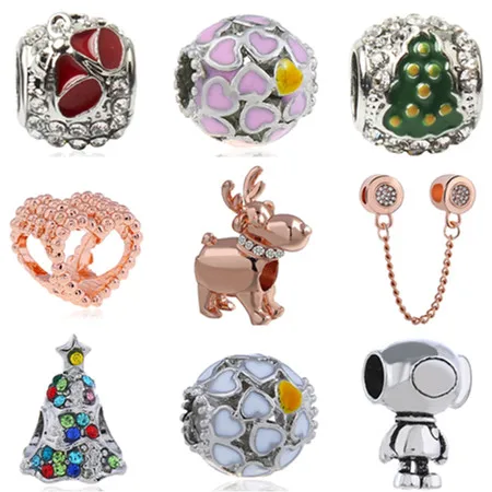 Новая мода Серебряный цвет маленькая эмаль робот Крупный рогатый скот сердце