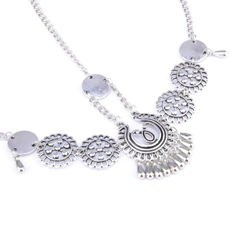 Женский винтажный ободок в стиле бохо с полой головкой-монеткой кисточками для