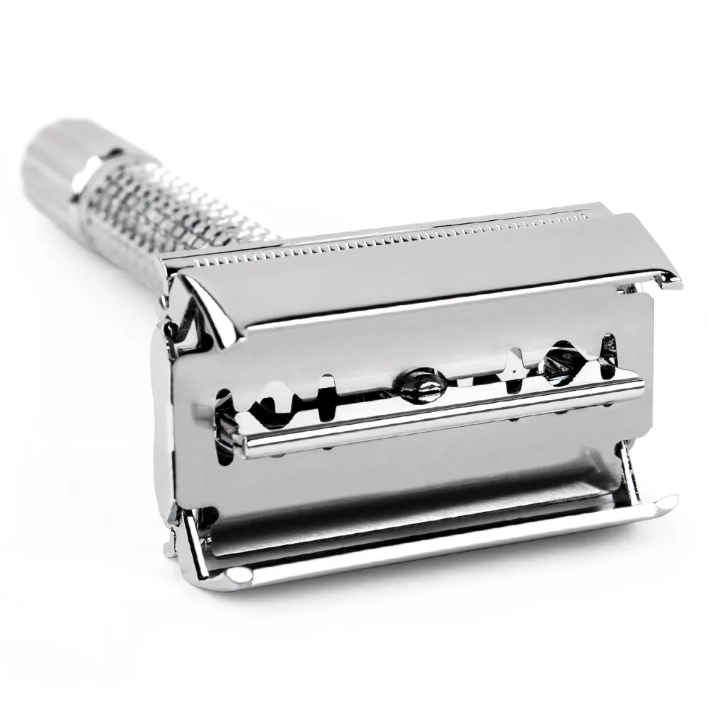 QSHAVE 8,7 см короткая ручка классическая Безопасная бритва с 5 лезвиями в подарок посеребренный Эпилятор weishi прямая бритва удаление волос (art.: 7a4a36d47) - 7a4a36d47