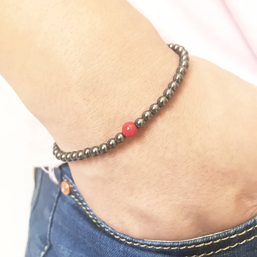 Набор гематитов мужской браслет с бусинами модный серфер браслеты-бойфренды в