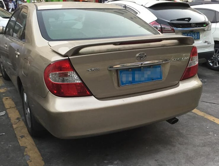 Штамповочный установочный спойлер, заднее крыло, грунтовка, цвет Camry, спойлер, 2001-2005 год, ABS, высокое качество, спойлеры