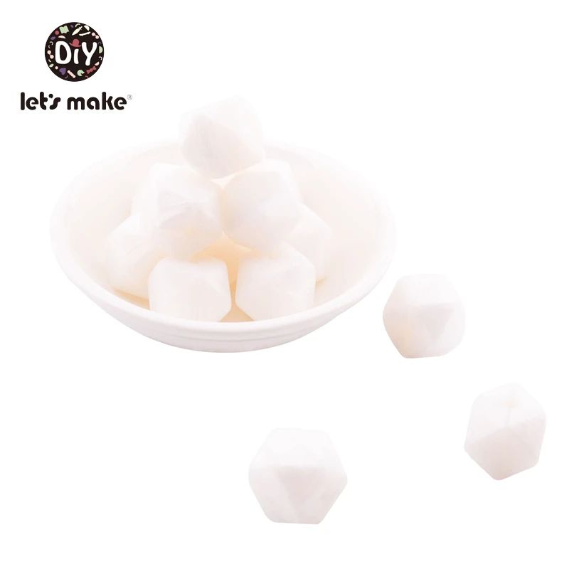 Hexagon 22 5 шт., силиконовые бусины, овечки, Мультяшные животные, Детские Прорезыватели, аксессуары для самостоятельного изготовления, детские товары, прорезыватели, ожерелье, пищевой силиконовый Прорезыватель - Цвет: Hexagon 22