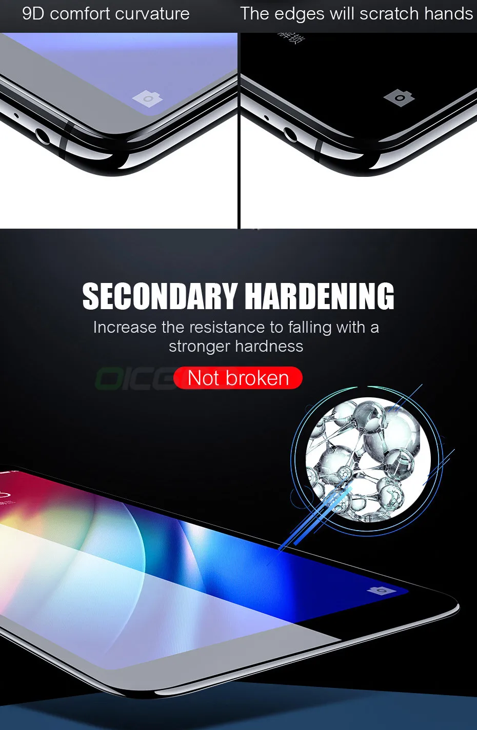 6D стекло для iPhone 7 6 Plus Защита экрана для iPhone X XR 6 s Защитное стекло для телефона для iPhone 6 7 стекло XS MAX