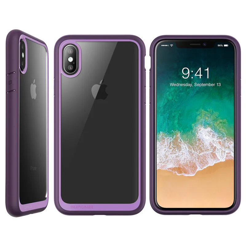 SUP чехол для iphone X XS чехол UB Стиль Премиум гибридный защитный ТПУ бампер+ PC прозрачная задняя крышка чехол для iphone X Xs 5,8 дюймов