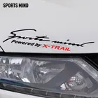 Комплект из 2 предметов спортивные ум стайлинга автомобилей на автомобильная лампа для бровей спортивный развлекательный автомобиль Стикеры наклейка для nissan x-trail t32 аксессуары