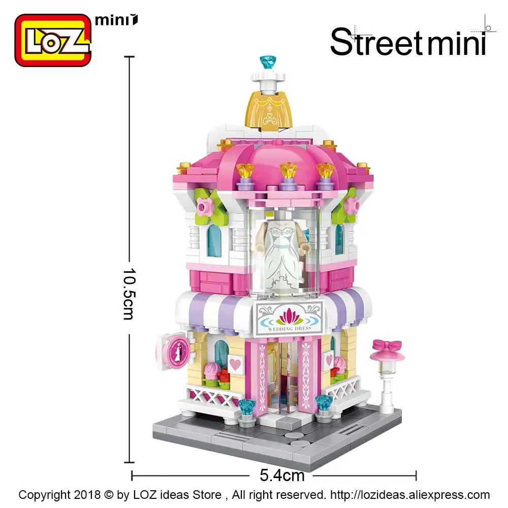 LOZ мини-конструктор архитектурная модель строительные блоки серия город мини