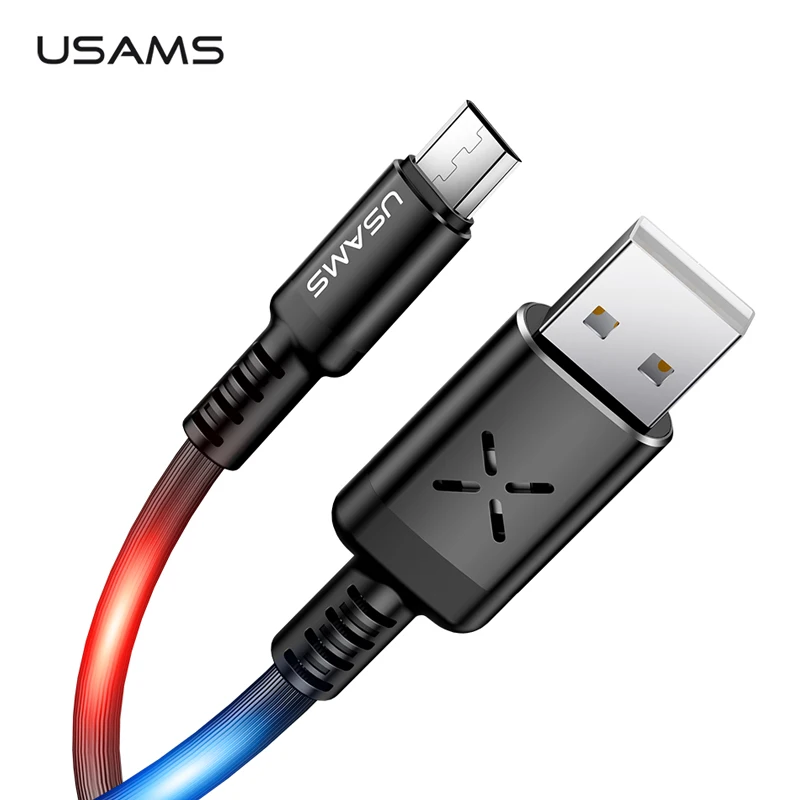 USB кабель Micro USAMS объем Управление 1 м данных Зарядное устройство для samsung s7 Xiaomi 4