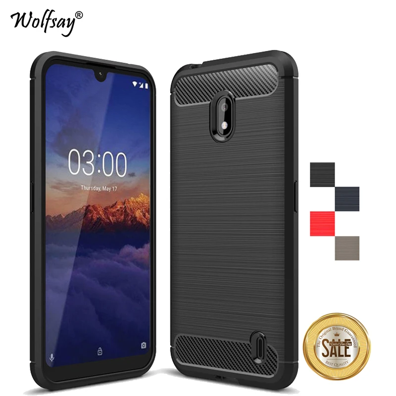 

For Nokia 2.2 Case Luxury Shockproof Brush Style Soft Rubber Silicone Phone Bumper For Nokia 2.2 Back Cover For Nokia 2.2 Fundas