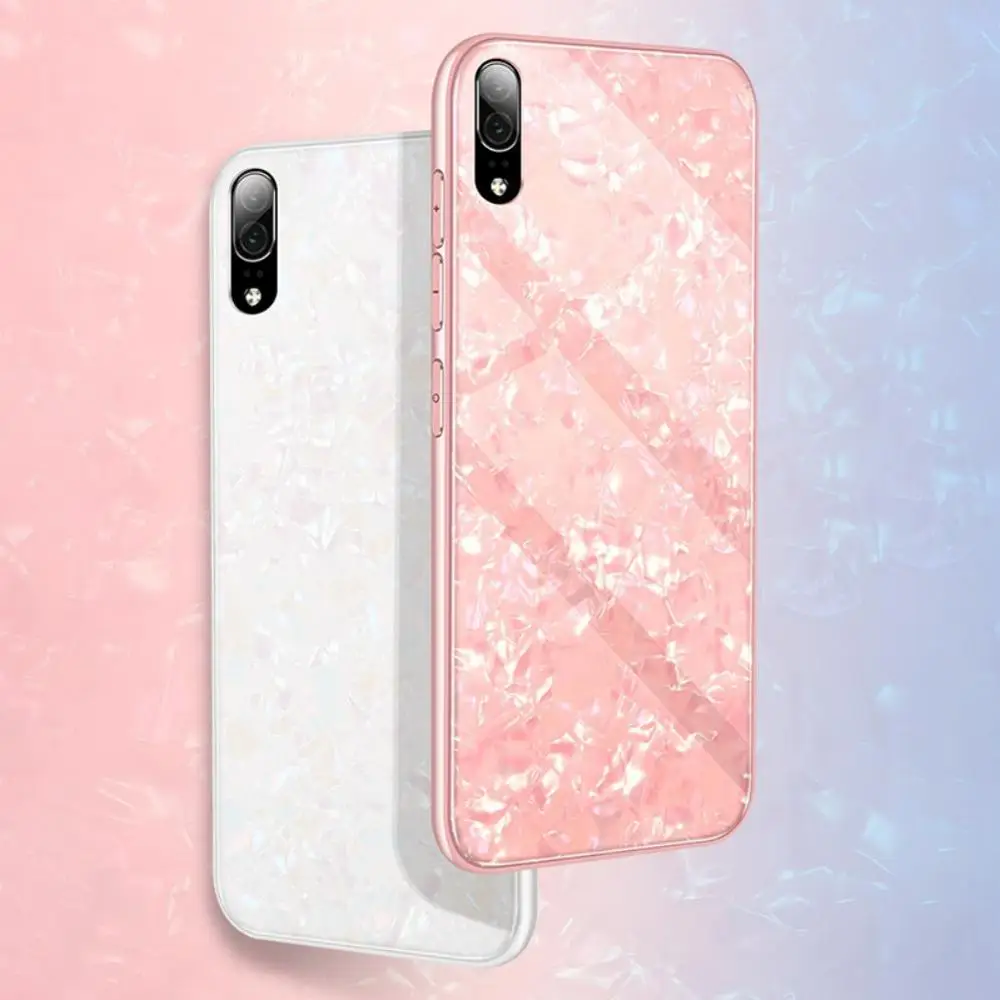 Мраморный зернистый чехол из закаленного стекла для телефона Huawei P30/P30 Pro/P30 Lite P20/P20