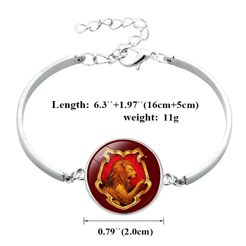 Гарри Волшебная школа Академии значок Фильм стеклянный браслет из кабошона