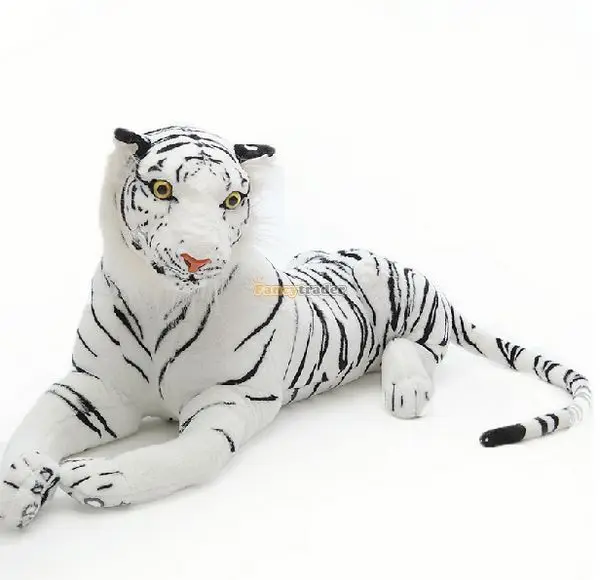 

Fancytrader Very Rare 51'' / 130cm Plush Stuffed Giant Soft Emulational White Tiger Toy, Great Gift, Free Shipping FT50170