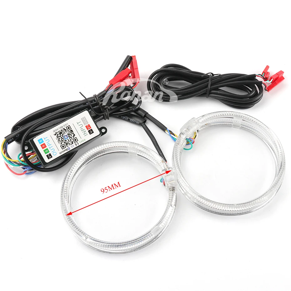 Ronan 80 мм RGB Bluetooth Управление светодиодный ангельские глазки для cay стиль модернизации