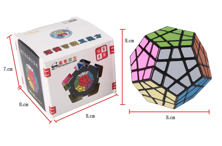 Shengshou Megaminx Волшебные кубики Пентагон 12 Сторон gigaminx ПВХ Стикеры Додекаэдр игрушки