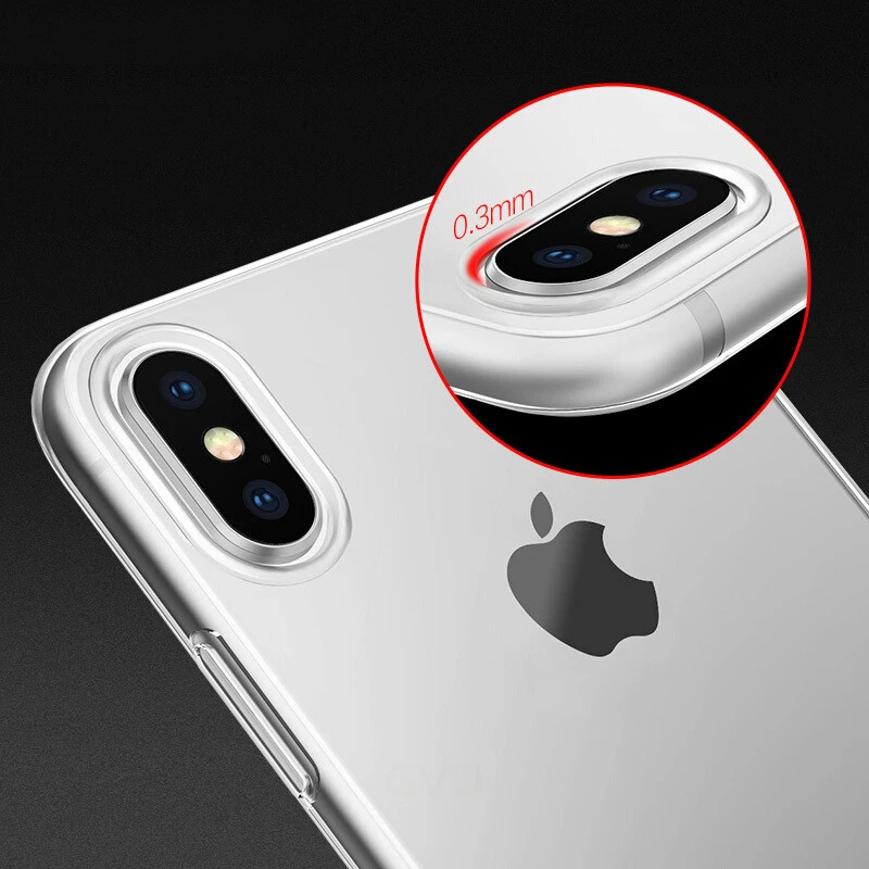 Расширенный Прозрачный чехол для телефона iPhone X Soft задняя В виде ракушки