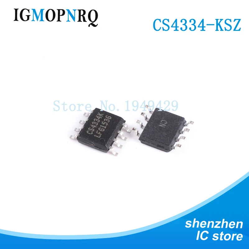 10 шт. CS4334-KSZ SOP8 CS4334 4334KSZ CS4334KSZ аудио цифровой преобразователь IC стерео 24 бит DAC 96kHzNew |