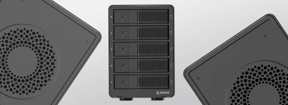 5-отсек 3,5 USB3.0 ESATA с функцией RAID HDD алюминиевый 5 отсек HDD чехол 5bay Корпус HDD док-станция