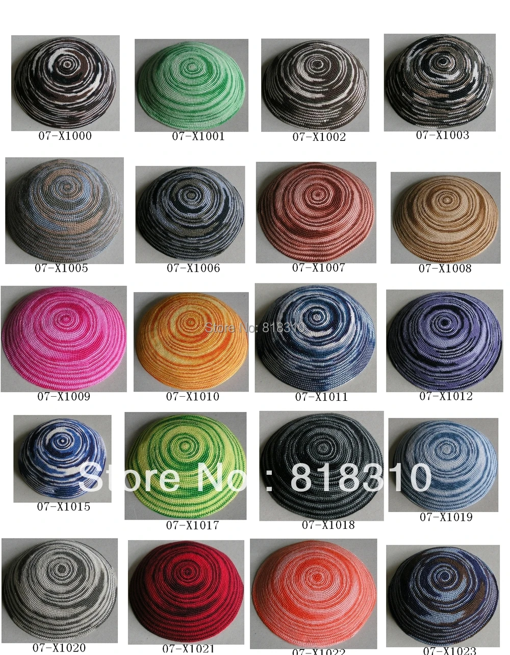 Высокое качество ручной работы трикотаж YARMULKE KIPPAH SWIRL цветной|colour combinations for