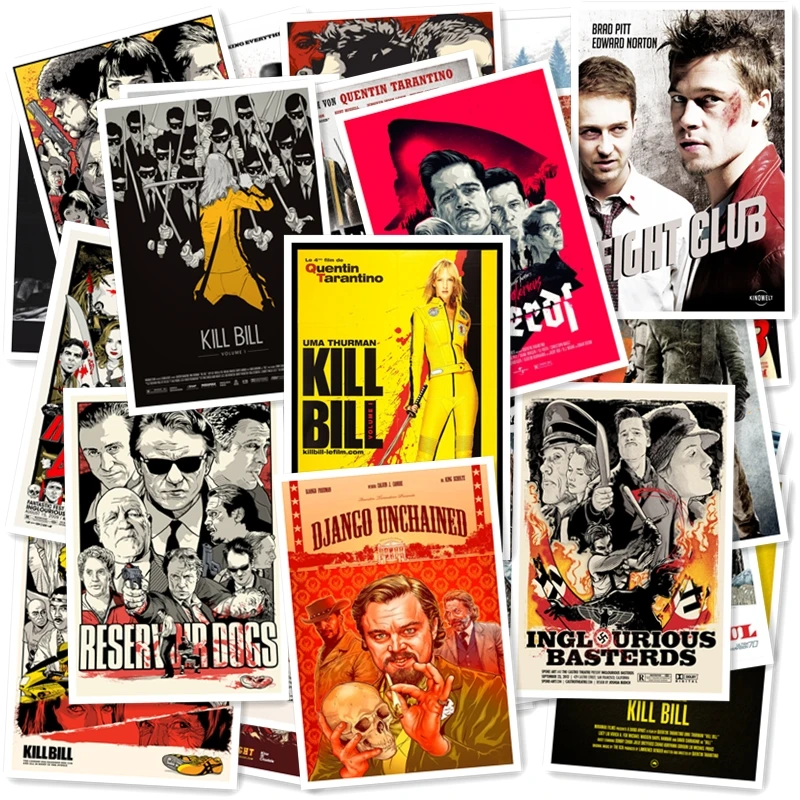 Наклейка из серии Pulp # Квентин Тарантино 25 шт.|Наклейки на стену| |