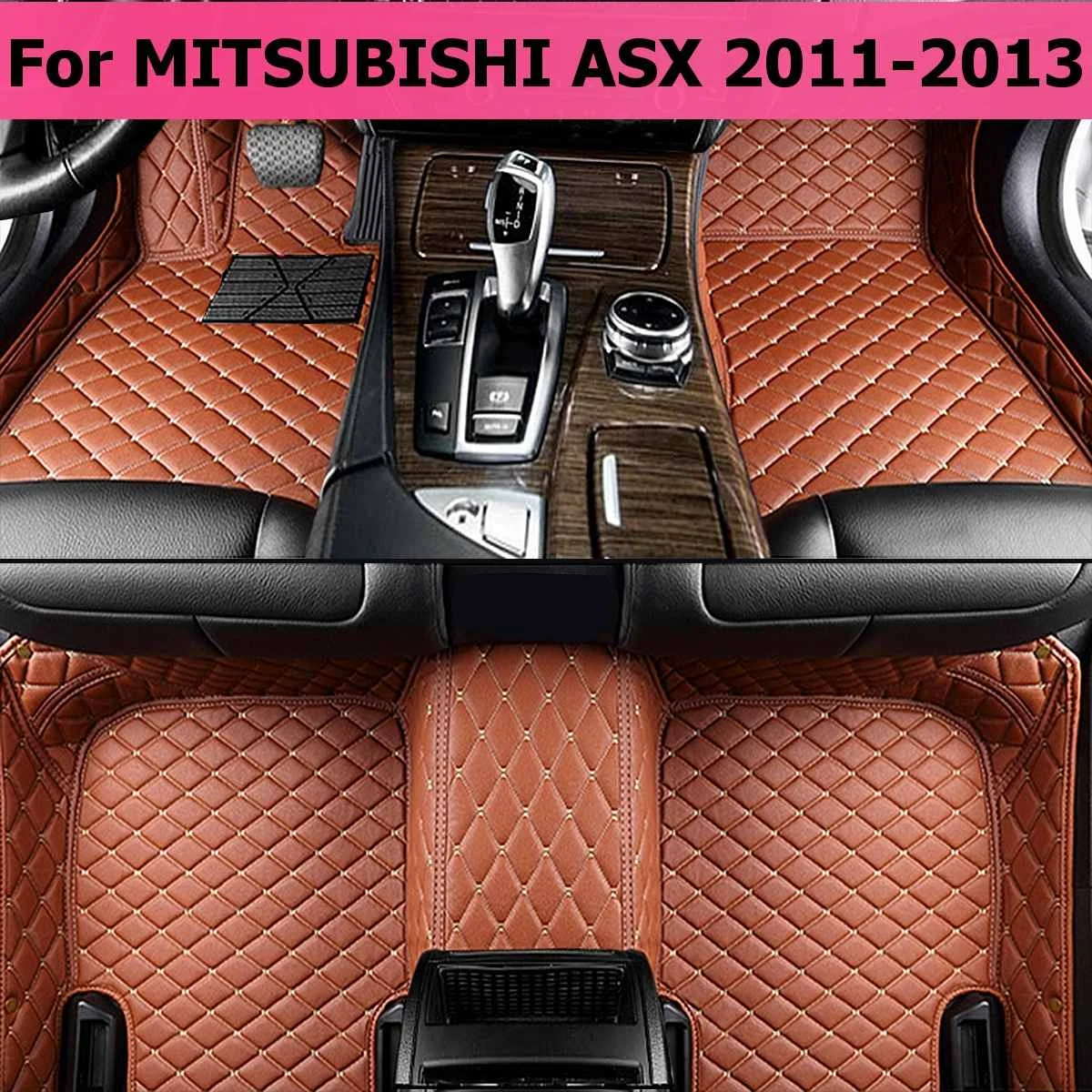 Автомобильные водонепроницаемые коврики для Mitsubishi Outlander Pajero Sport Asx 2011 2012 2013 автомобильные аксессуары коврик для ног