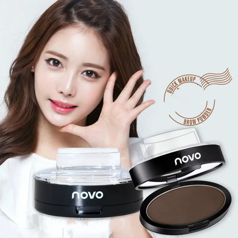 3 цвета быстрый макияж бровей порошковый уплотнитель водонепроницаемый трафарет