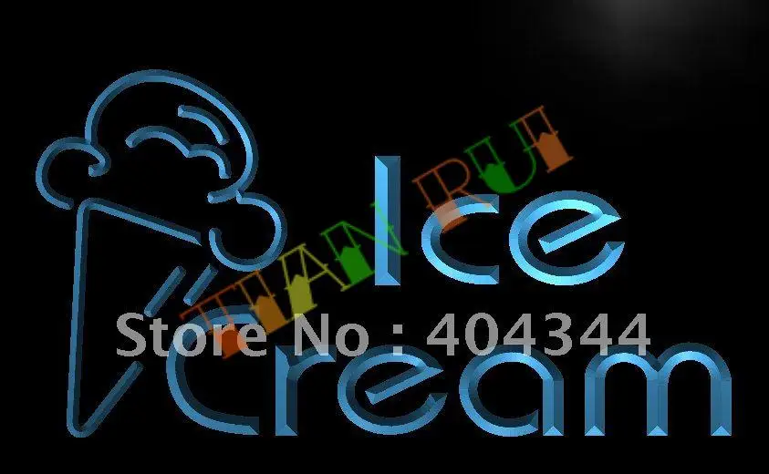 LB462 Новые Мороженое Кафе логотип светодиодный неоновый светильник знак|led ice|ice