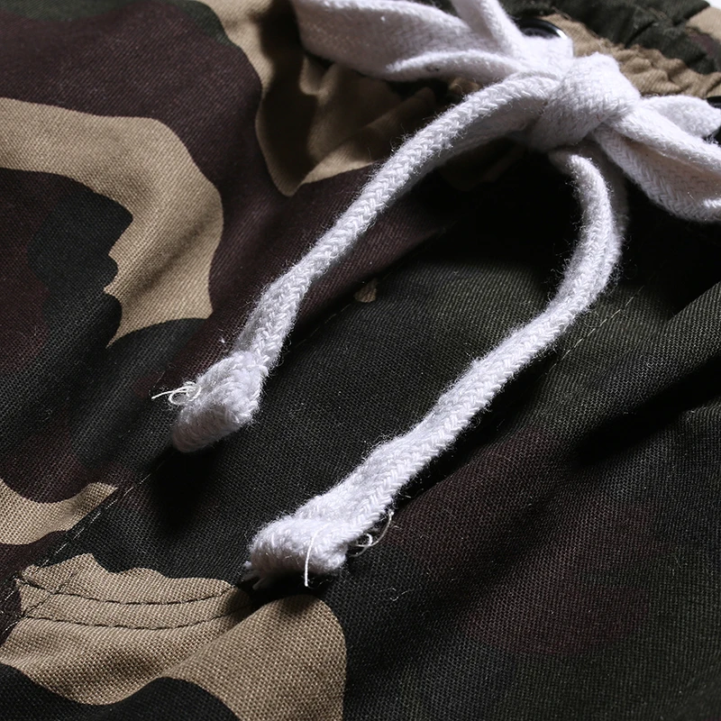 Новые модные мужские летние шорты камуфляжные с несколькими карманами